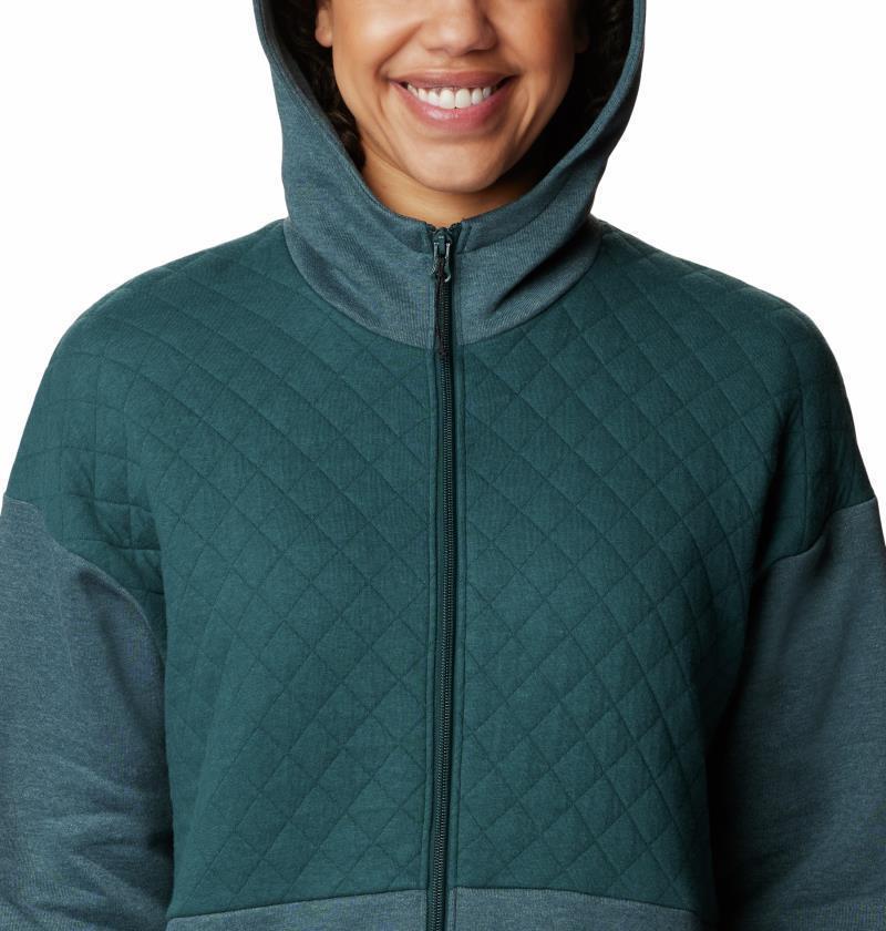 Hart Mountain Quilted Hooded Full Zip - Womens - Night Wave Heather 4