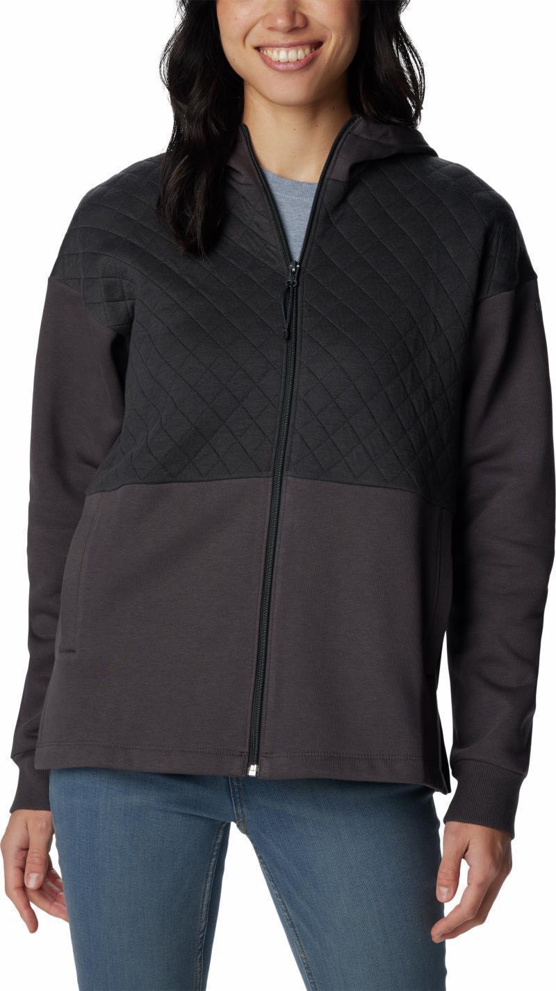 Hart Mountain Quilted Hooded Full Zip - Womens - Shark 1