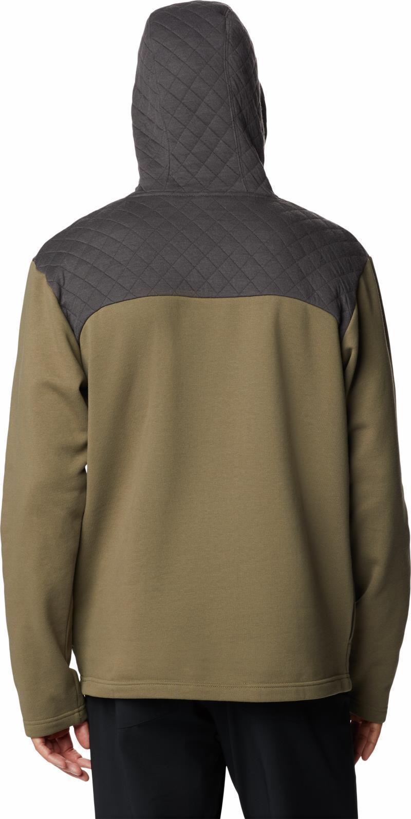 Hart Mountain Quilted Hoodie - Mens - Stone Green / Shark 2