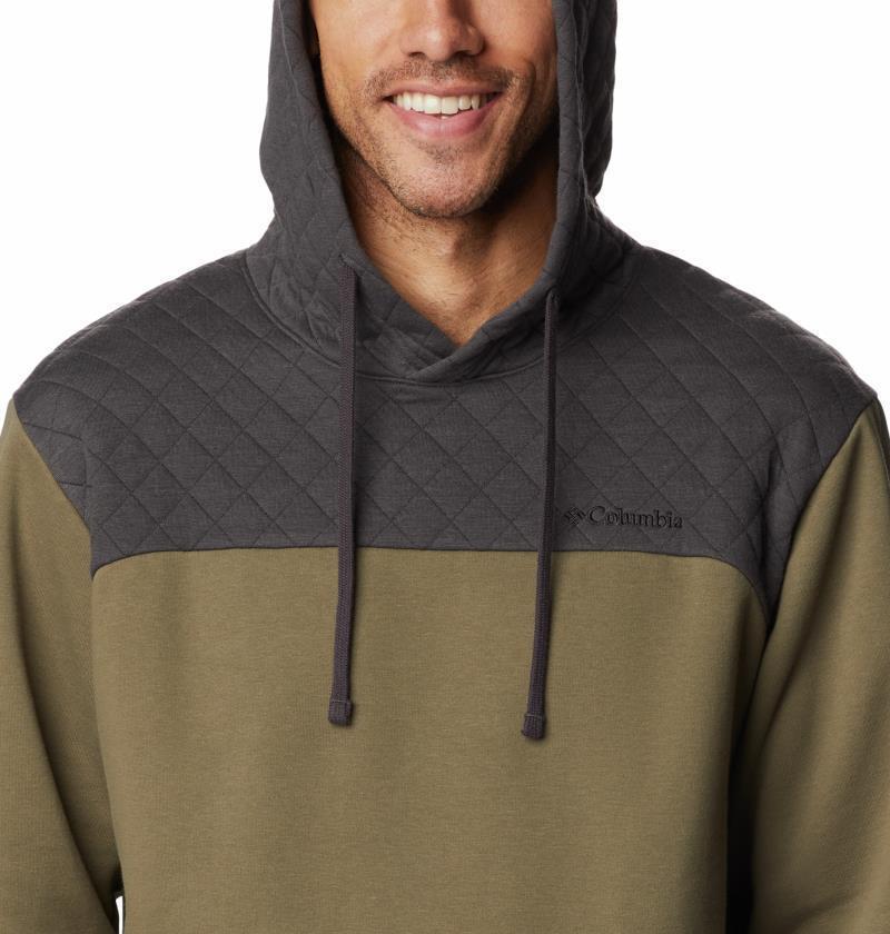 Hart Mountain Quilted Hoodie - Mens - Stone Green / Shark 3