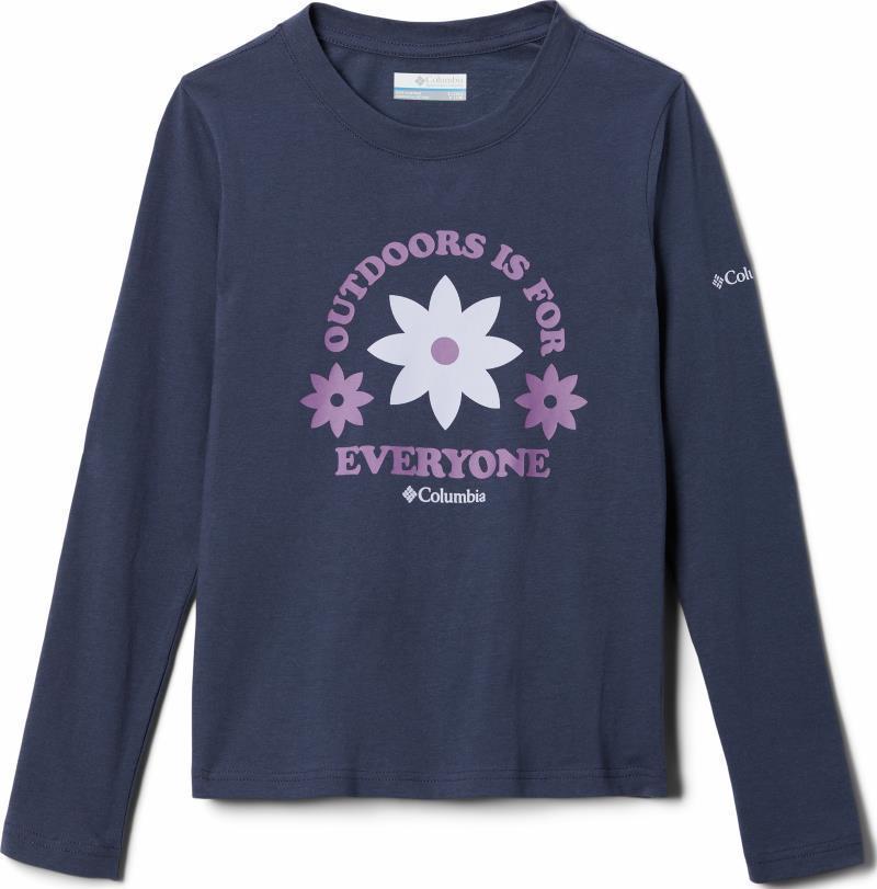 Hazeldel Hill LS Graphic Tee - Youth Girls - Nocturnal / Flower Child 1