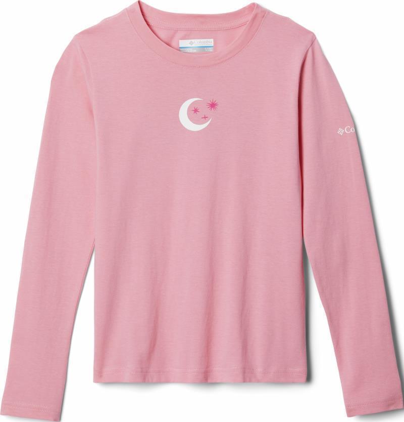 Hazeldel Hill LS Graphic Tee - Youth Girls - Pink Orchid / Hypergalactic Gem 1