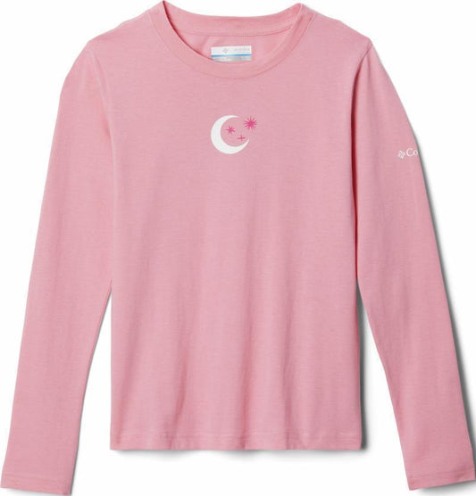 Hazeldel Hill LS Graphic Tee - Youth Girls - Pink Orchid / Hypergalactic Gem 1