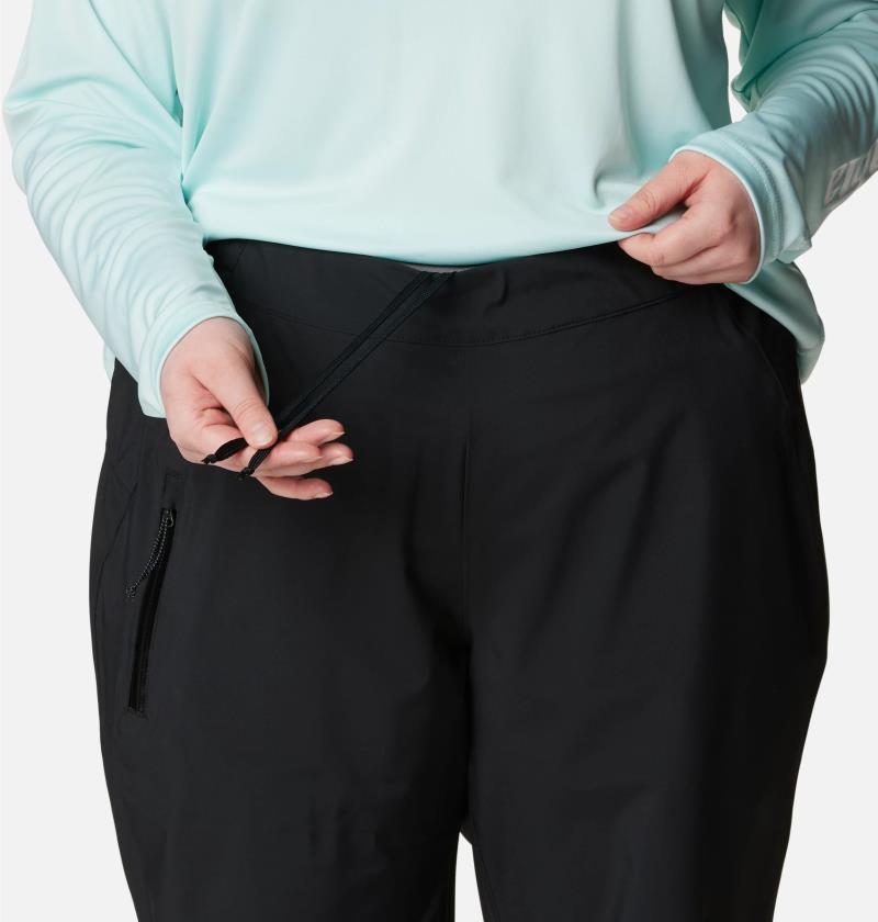 Hazy Trail Rain Pants, Long - Plus - Womens - Black 4
