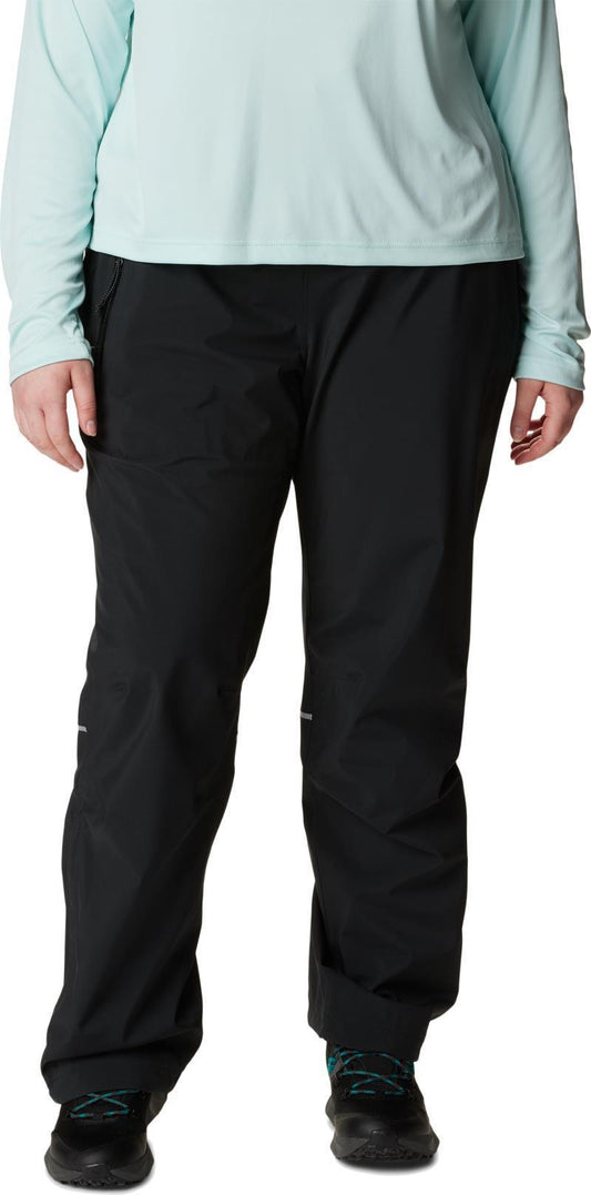 Hazy Trail Rain Pants, Short - Plus - Womens - Black 1