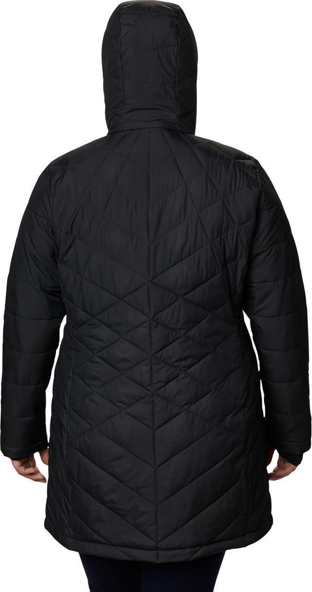 Heavenly Long Hooded Jacket - Plus - Womens - Black 2