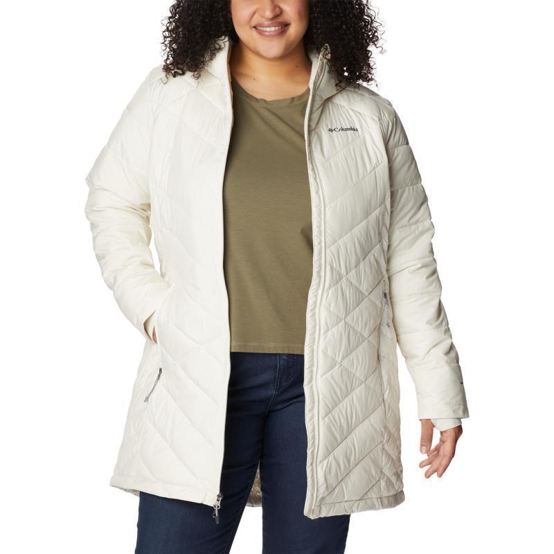 Heavenly Long Hooded Jacket - Plus - Womens - Chalk 4