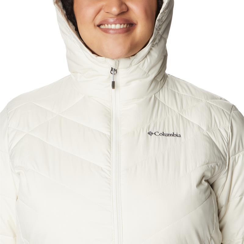 Heavenly Long Hooded Jacket - Plus - Womens - Chalk 6