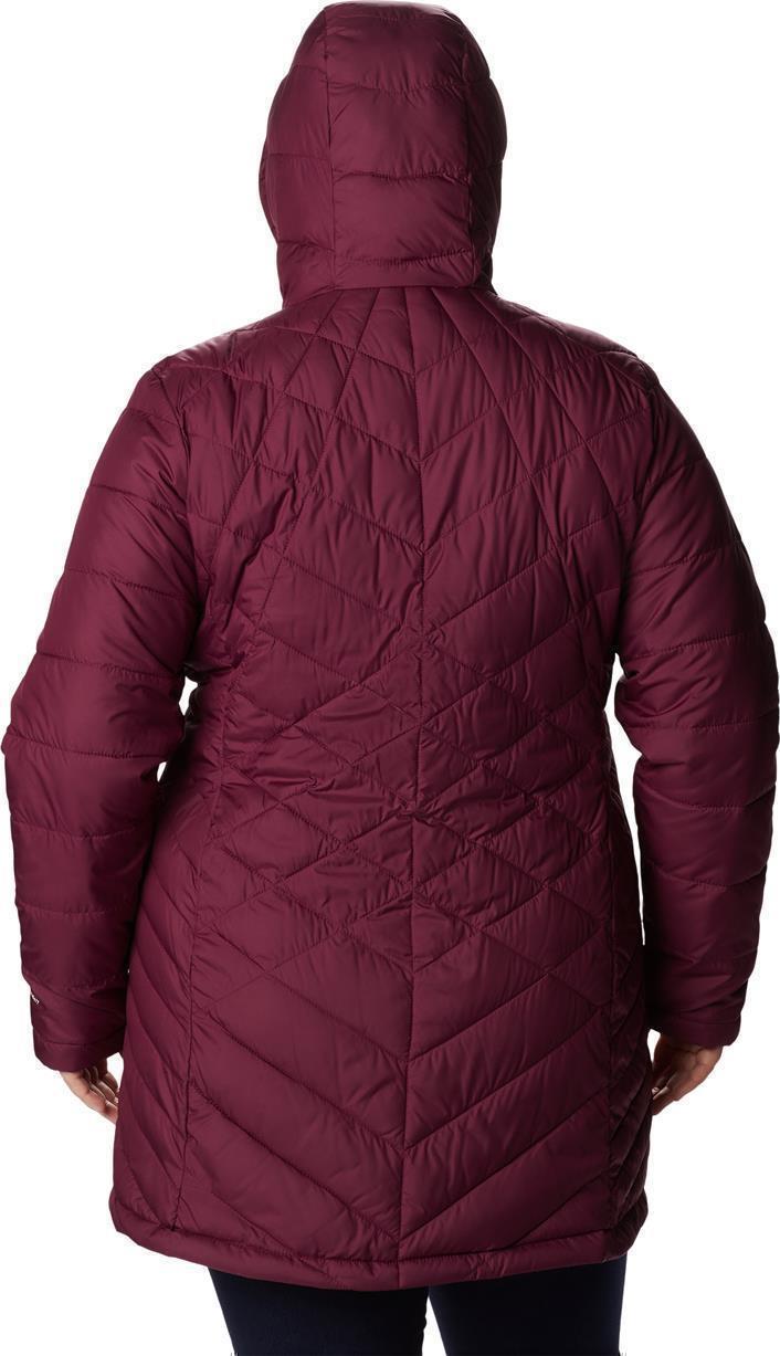 Heavenly Long Hooded Jacket - Plus - Womens - Marionberry 2