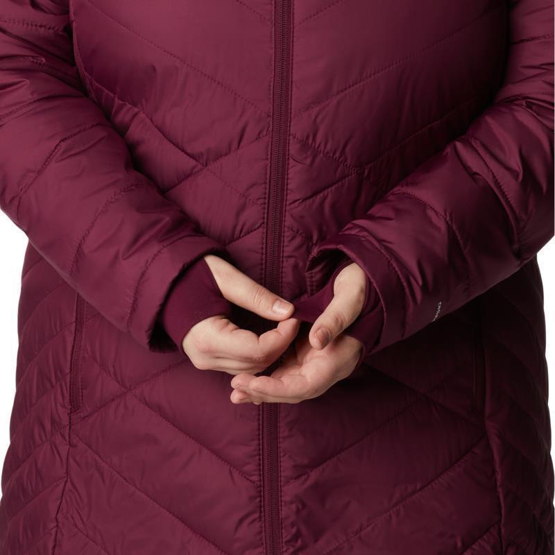 Heavenly Long Hooded Jacket - Plus - Womens - Marionberry 7