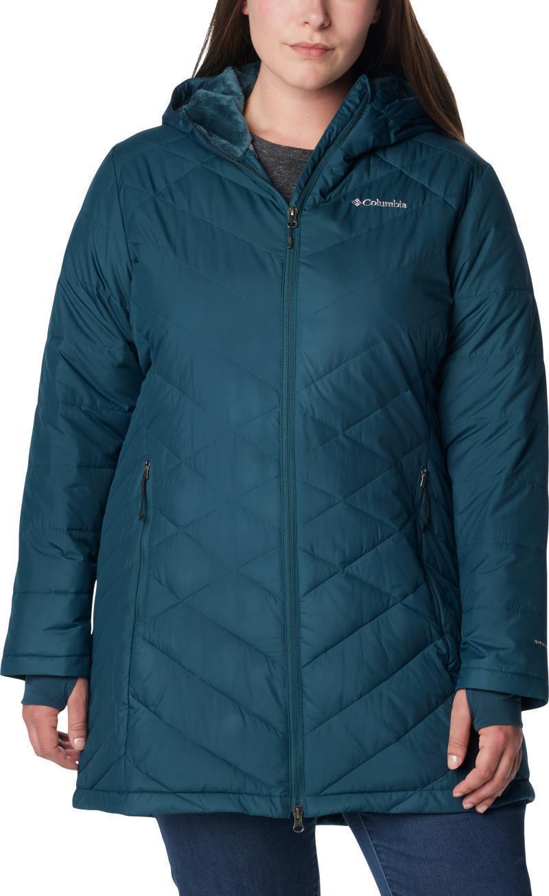 Heavenly Long Hooded Jacket - Plus - Womens - Night Wave 1