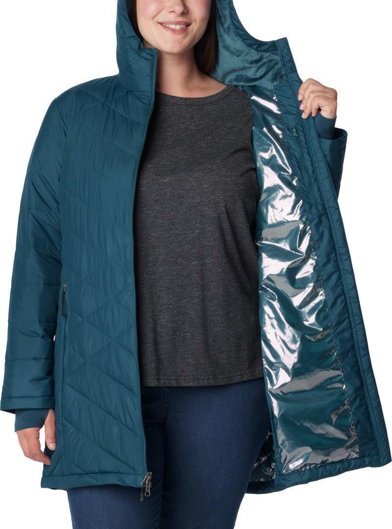 Heavenly Long Hooded Jacket - Plus - Womens - Night Wave 5