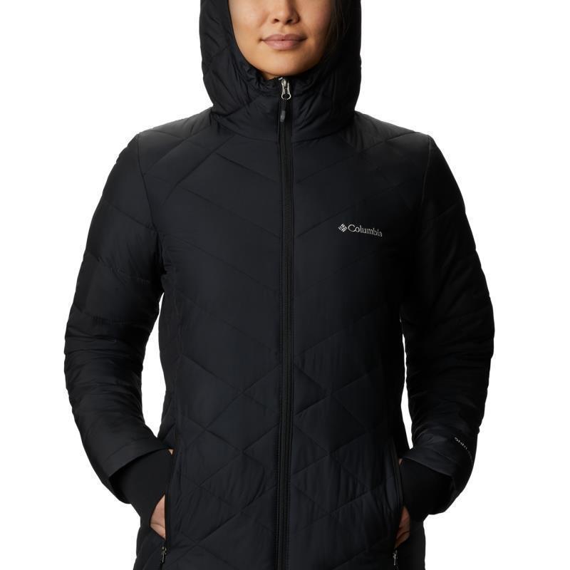 Heavenly Long Hooded Jacket - Womens - Black 3
