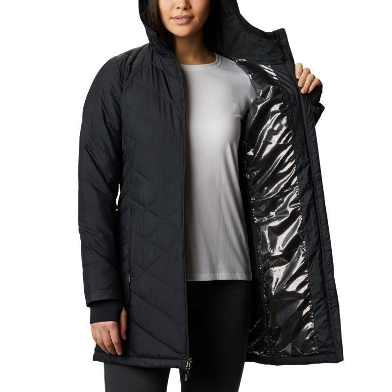 Heavenly Long Hooded Jacket - Womens - Black 5