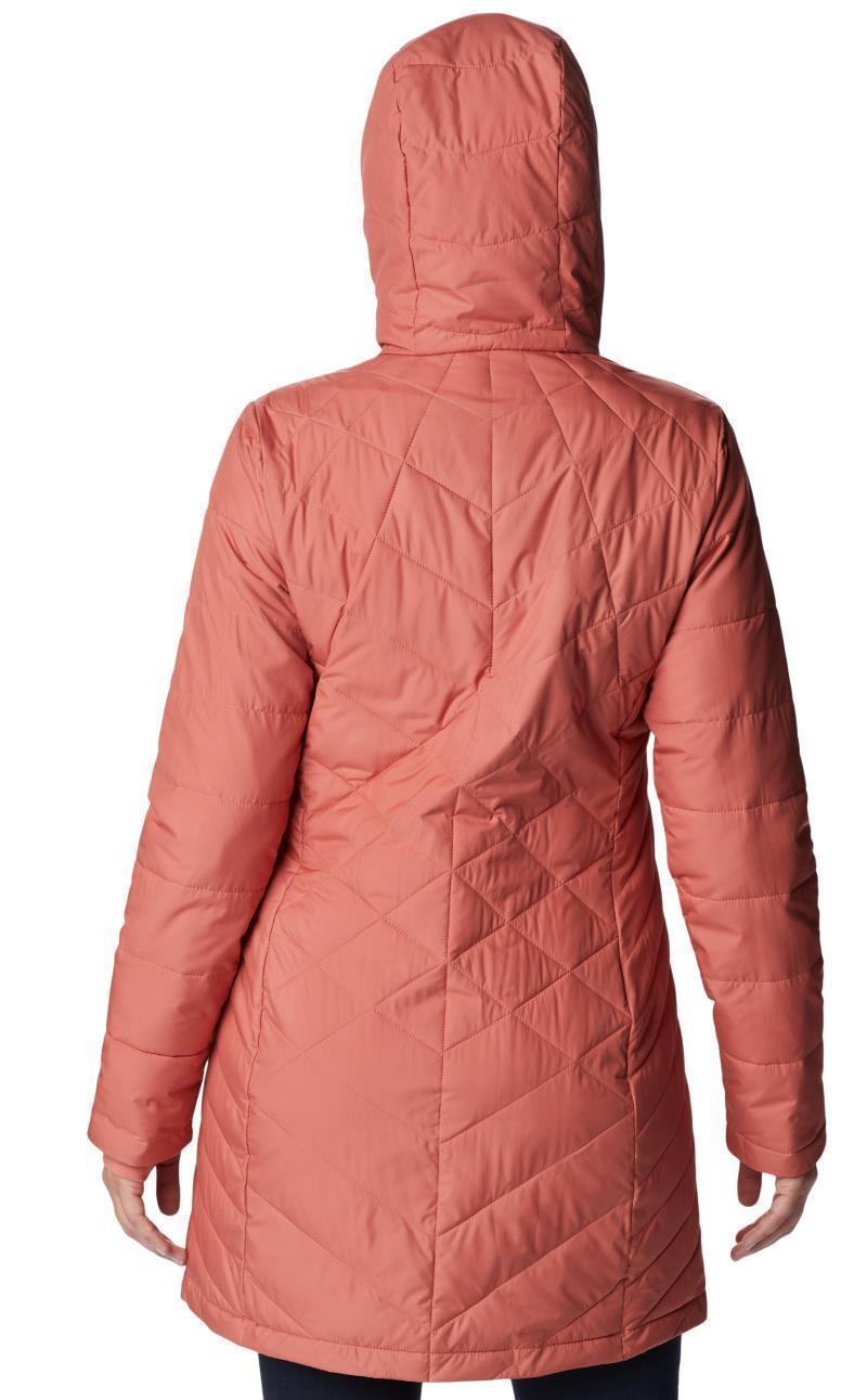 Heavenly Long Hooded Jacket - Womens - Dark Coral 3