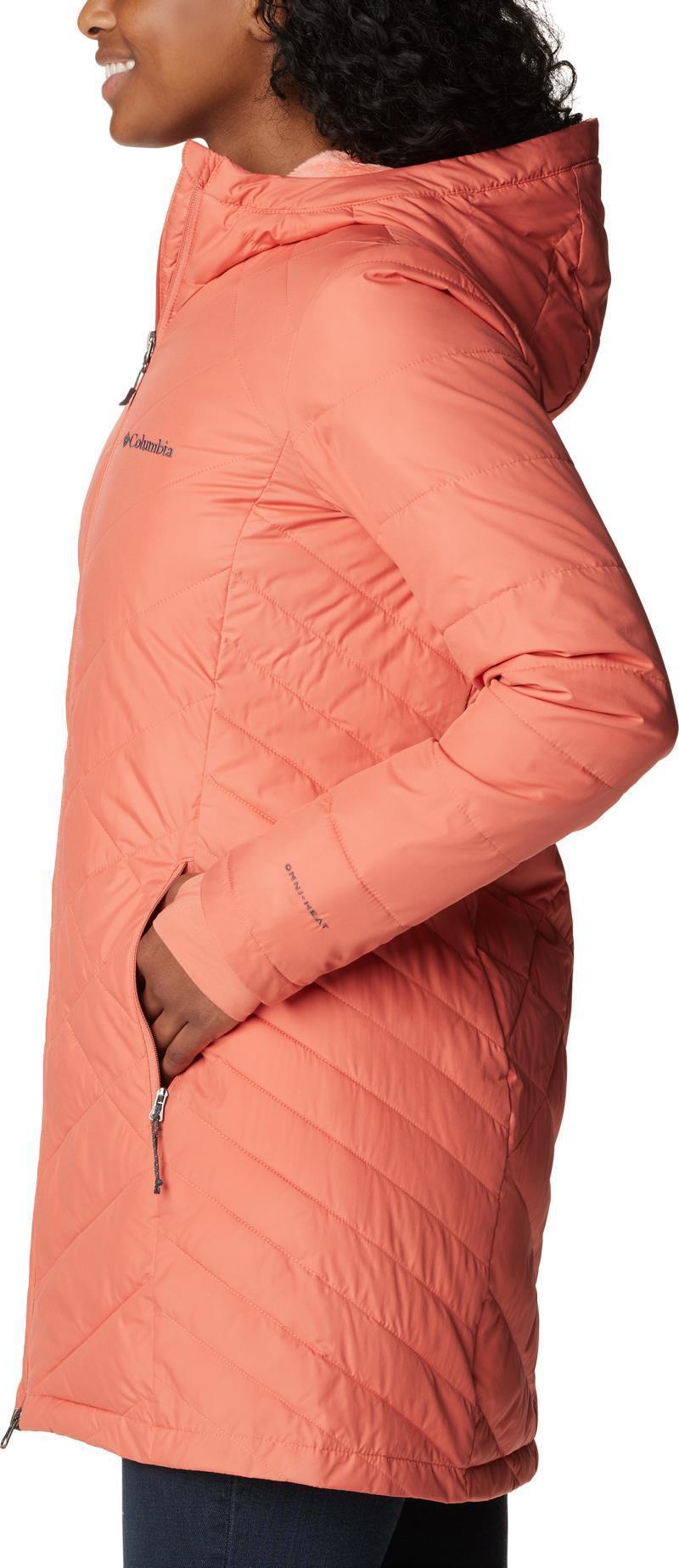 Heavenly Long Hooded Jacket - Womens - Faded Peach 2