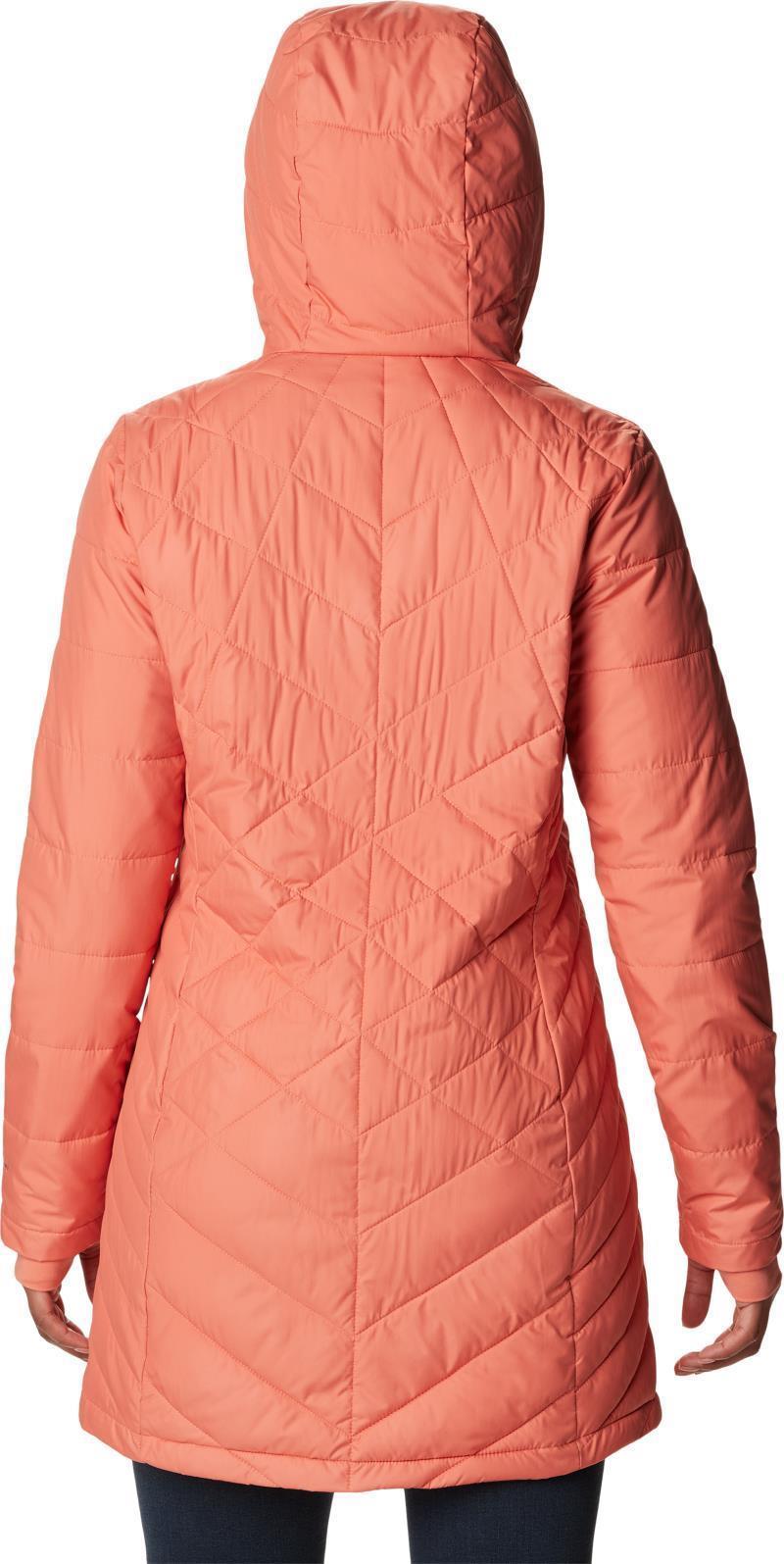 Heavenly Long Hooded Jacket - Womens - Faded Peach 3