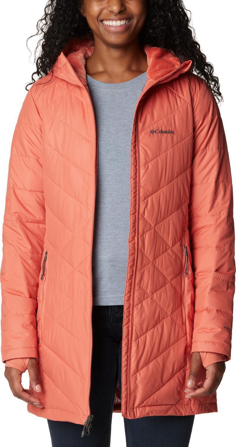 Heavenly Long Hooded Jacket - Womens - Faded Peach 4