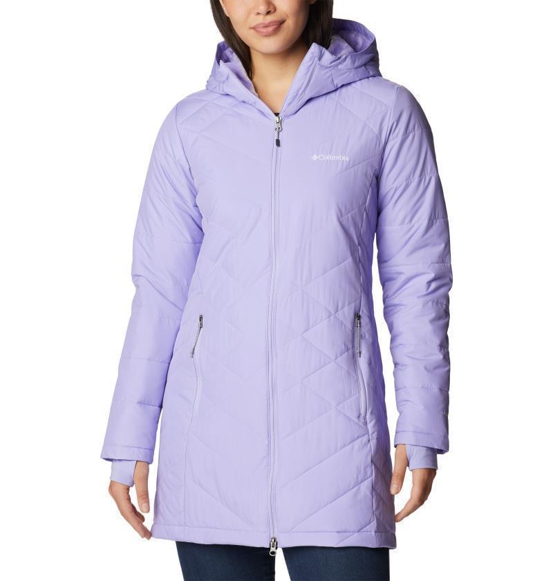 Heavenly Long Hooded Jacket - Womens - Frosted Purple 1