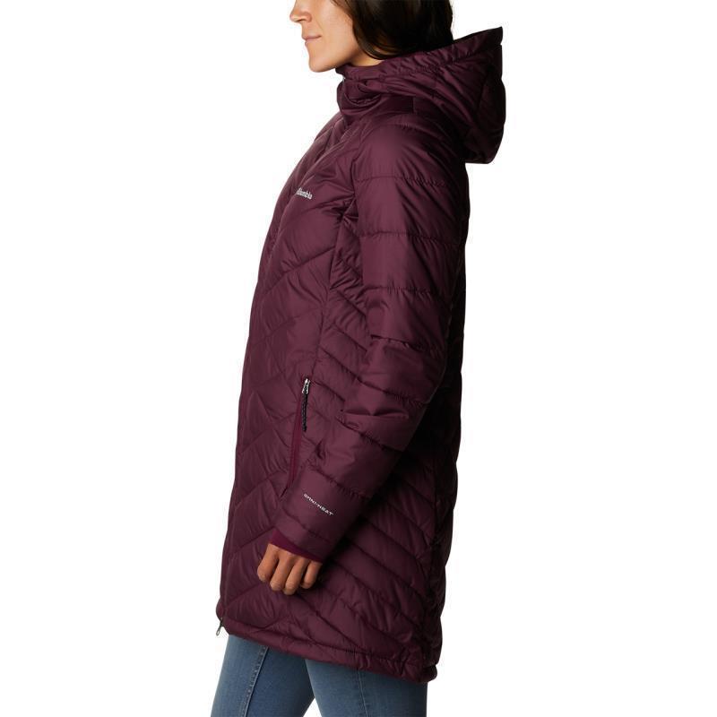 Heavenly Long Hooded Jacket - Womens - Marionberry 3