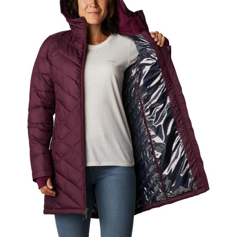 Heavenly Long Hooded Jacket - Womens - Marionberry 5