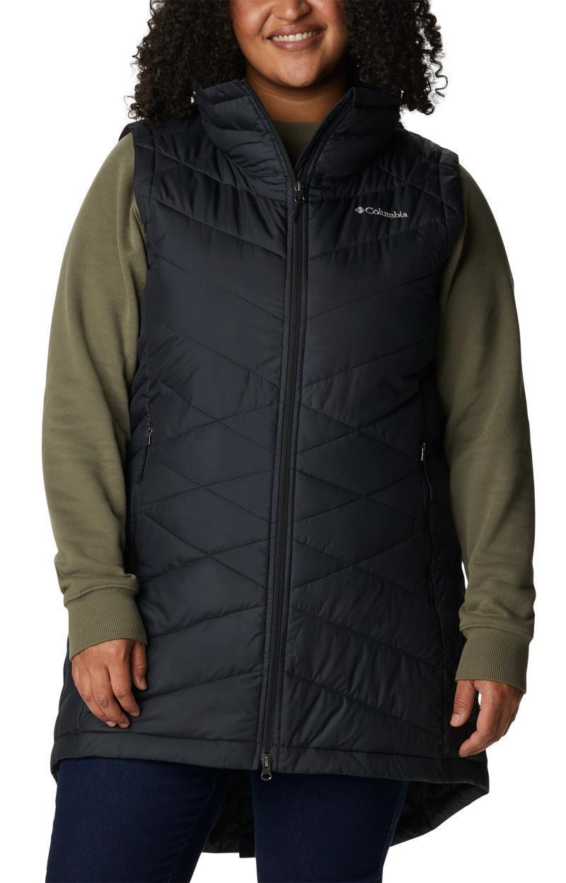 Heavenly Long Vest - Plus - Womens - Black 1