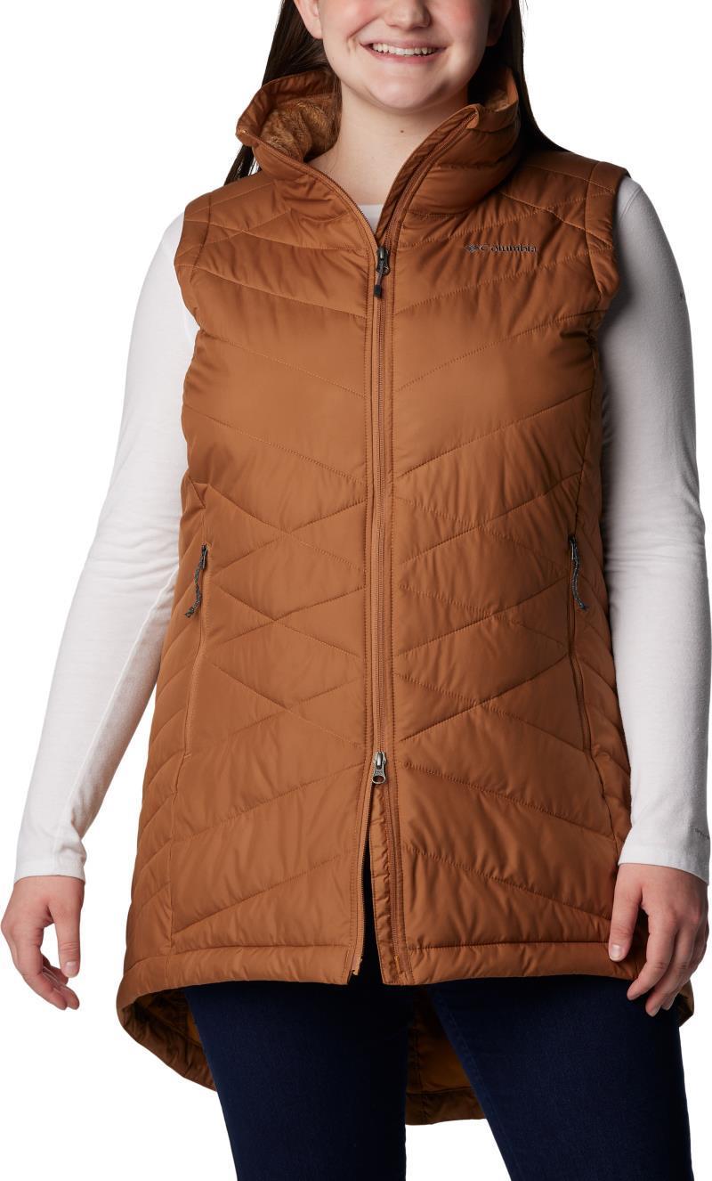 Heavenly Long Vest - Plus - Womens - Camel Brown 1