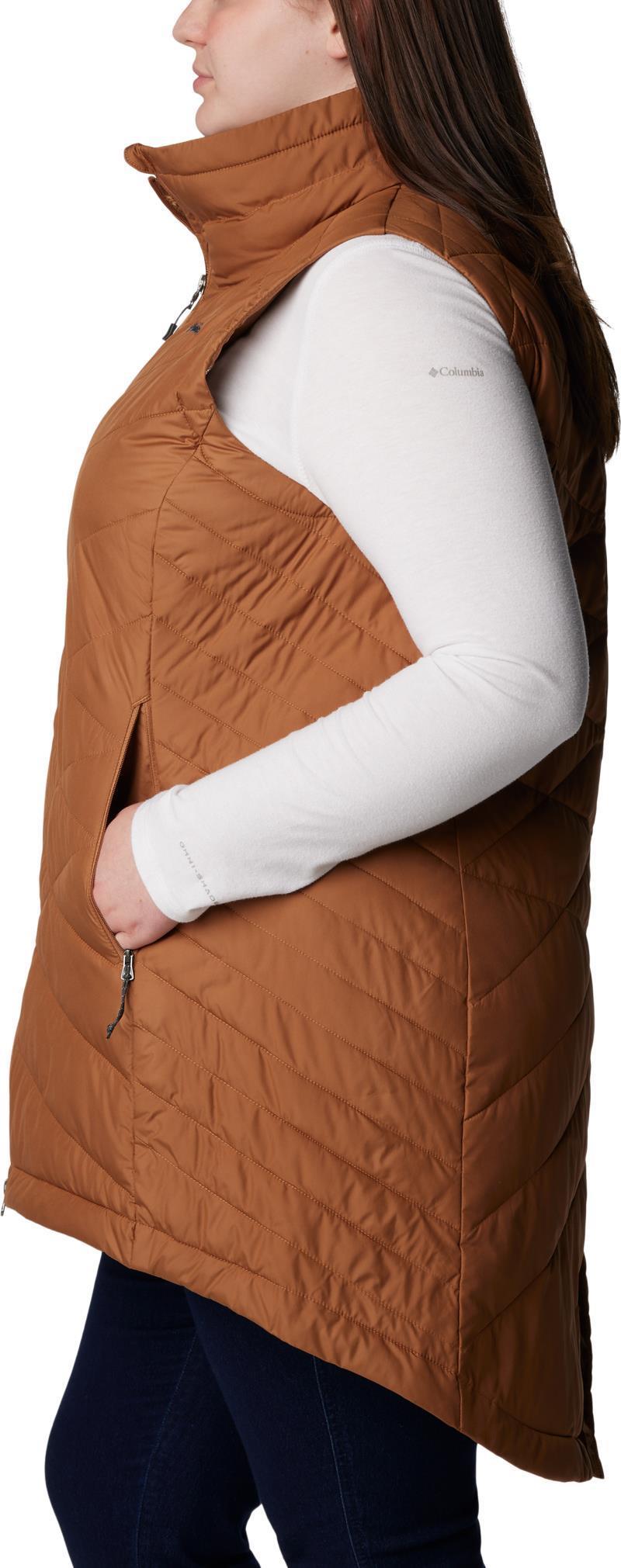 Heavenly Long Vest - Plus - Womens - Camel Brown 2