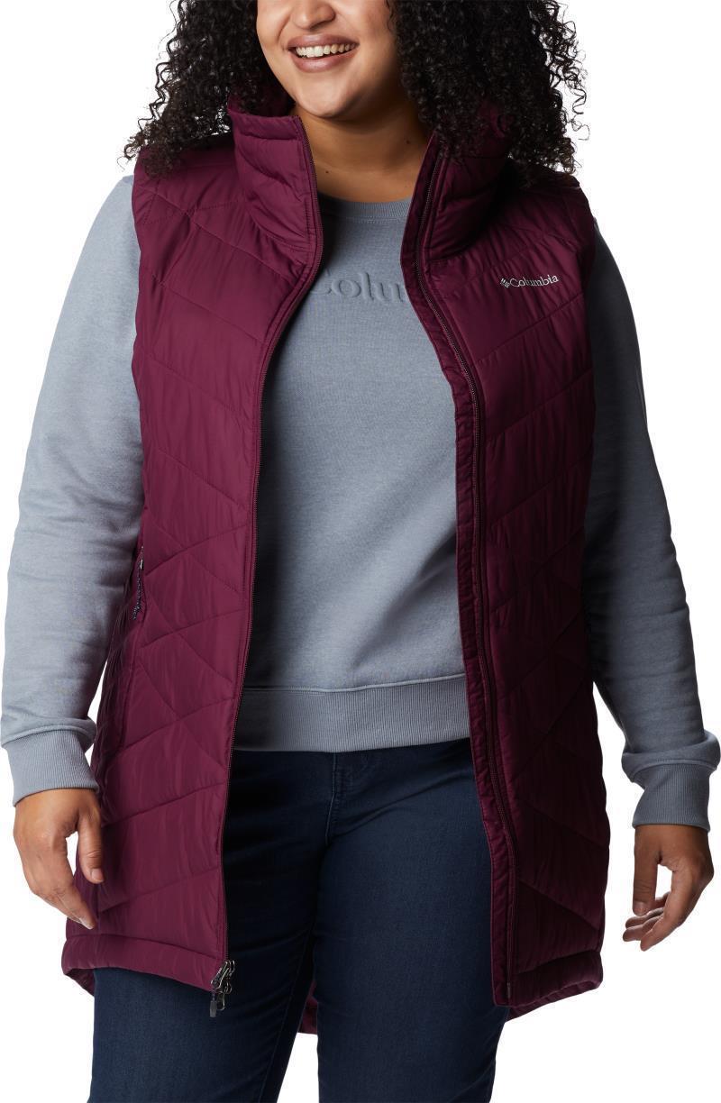Heavenly Long Vest - Plus - Womens - Marionberry 3