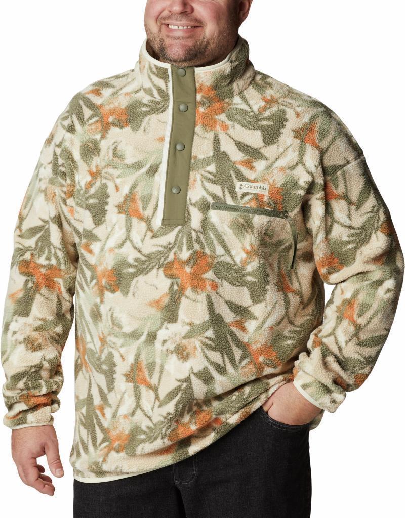 Helvetia Half Snap Fleece - Big - Mens - ancient fossil floriculture 1