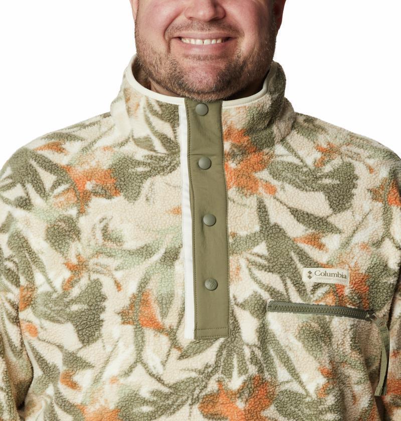 Helvetia Half Snap Fleece - Big - Mens - ancient fossil floriculture 1