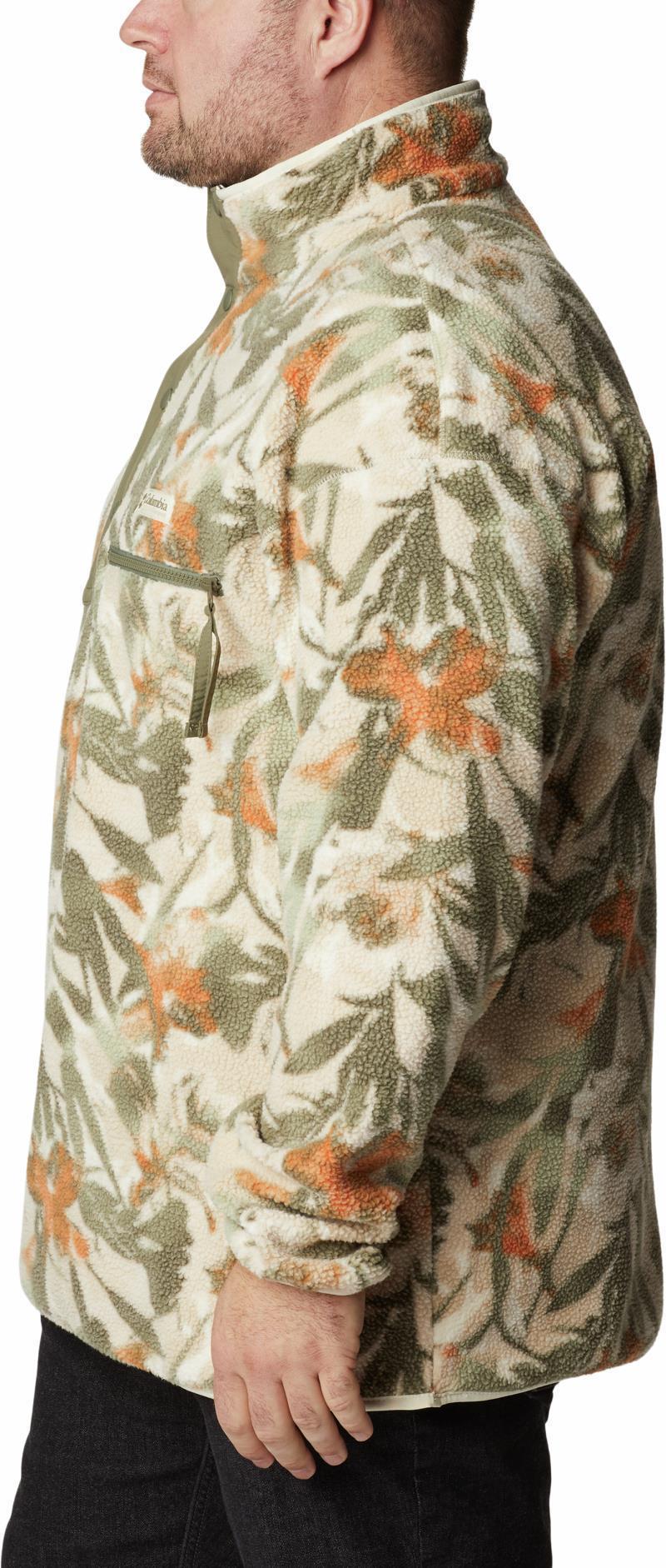 Helvetia Half Snap Fleece - Big - Mens - ancient fossil floriculture 1