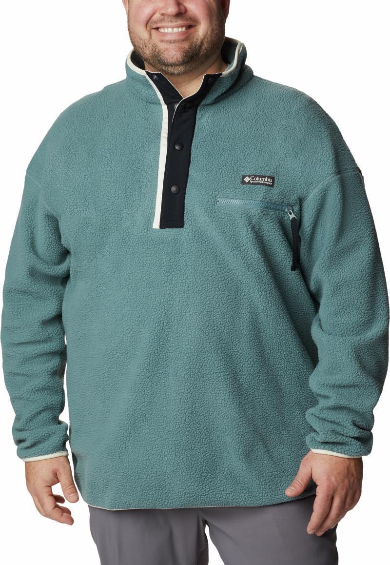 Helvetia Half Snap Fleece - Big - Mens - metal / chalk 1