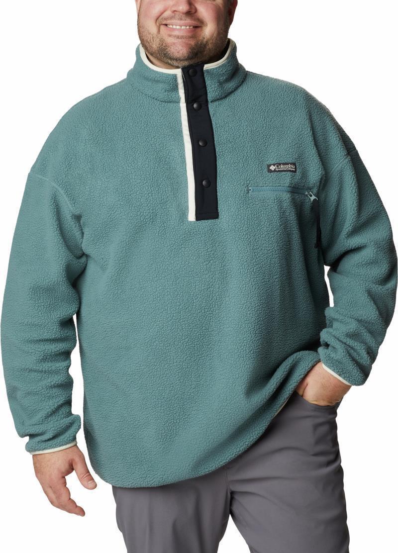 Helvetia Half Snap Fleece - Big - Mens - metal / chalk 1
