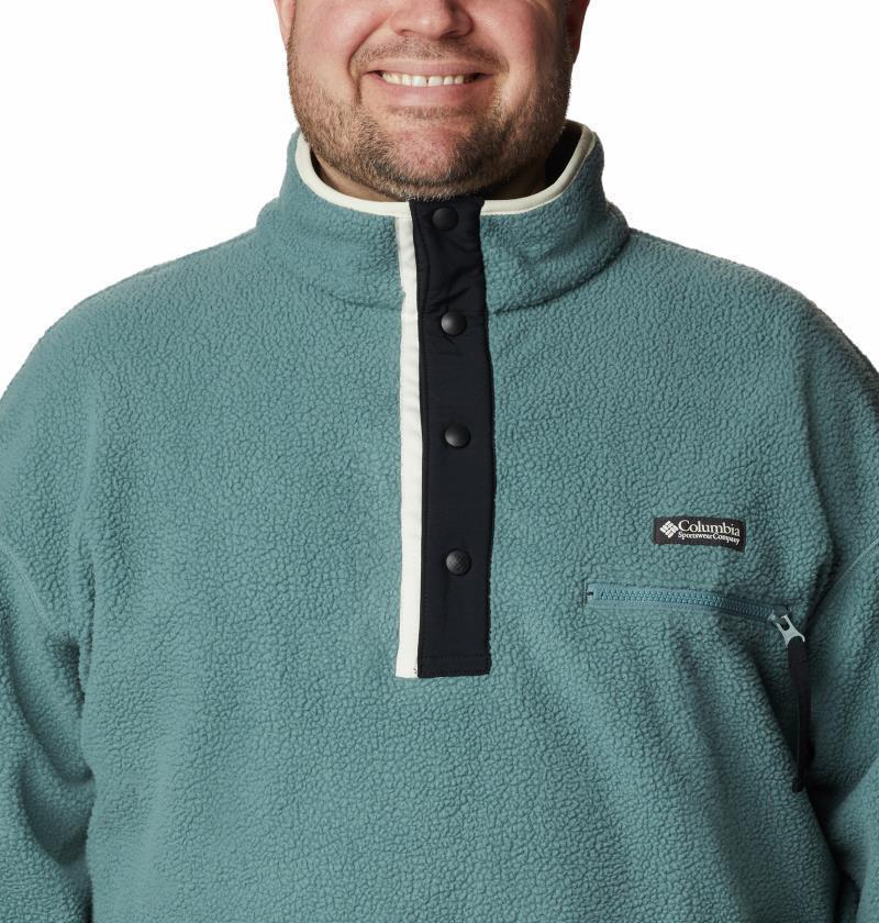 Helvetia Half Snap Fleece - Big - Mens - metal / chalk 1