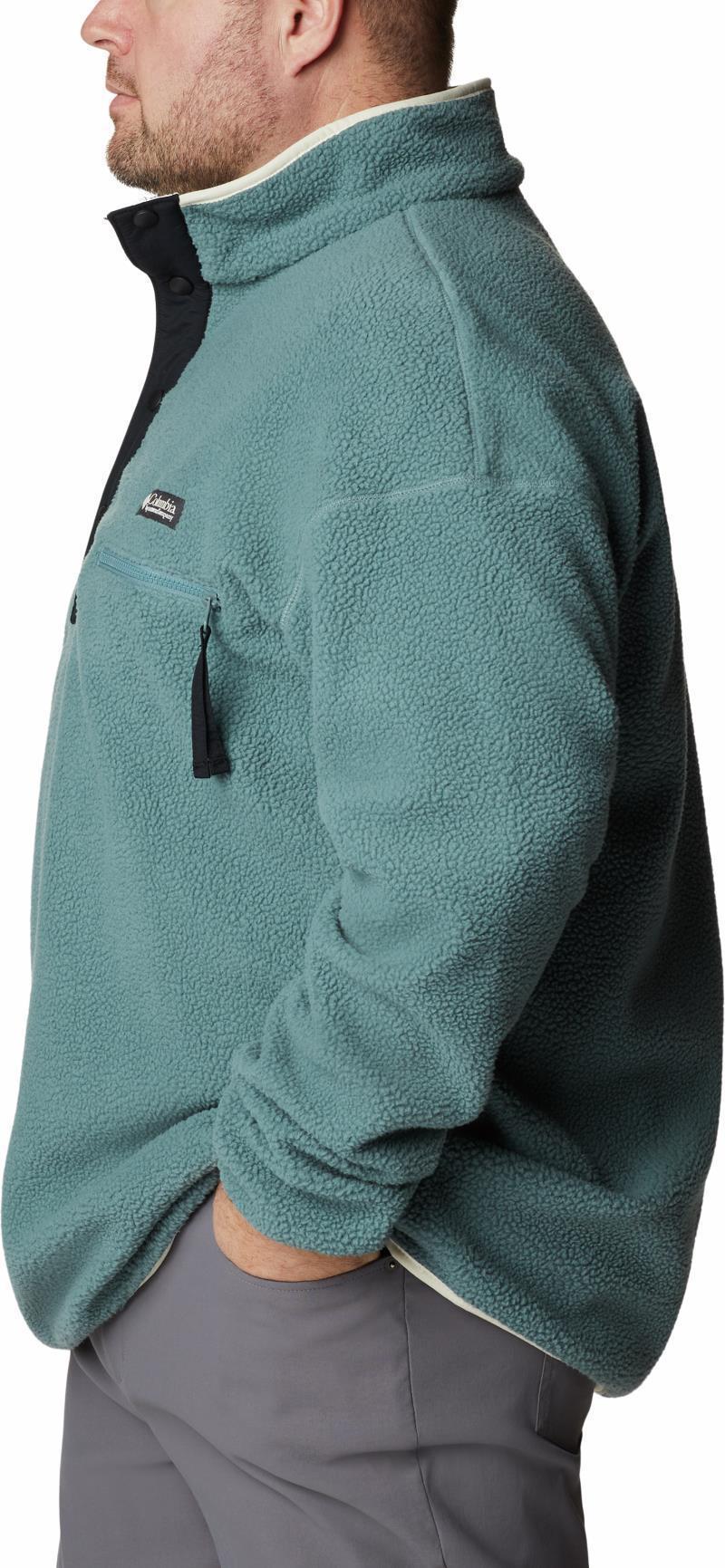 Helvetia Half Snap Fleece - Big - Mens - metal / chalk 1