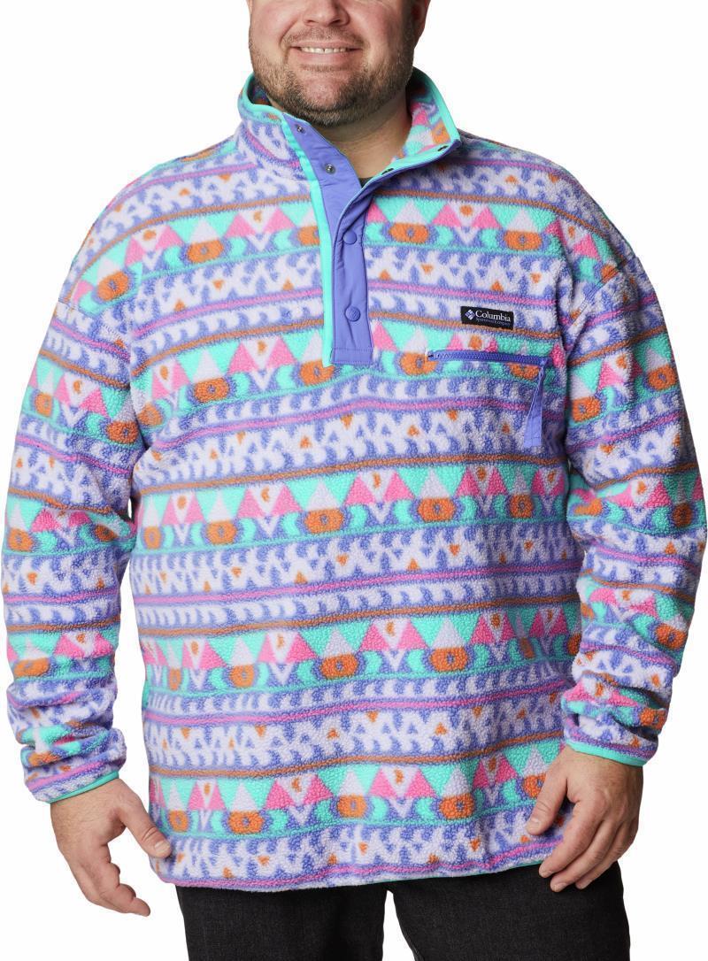 Helvetia Half Snap Fleece - Big - Mens - purple lotus camp blanket 1