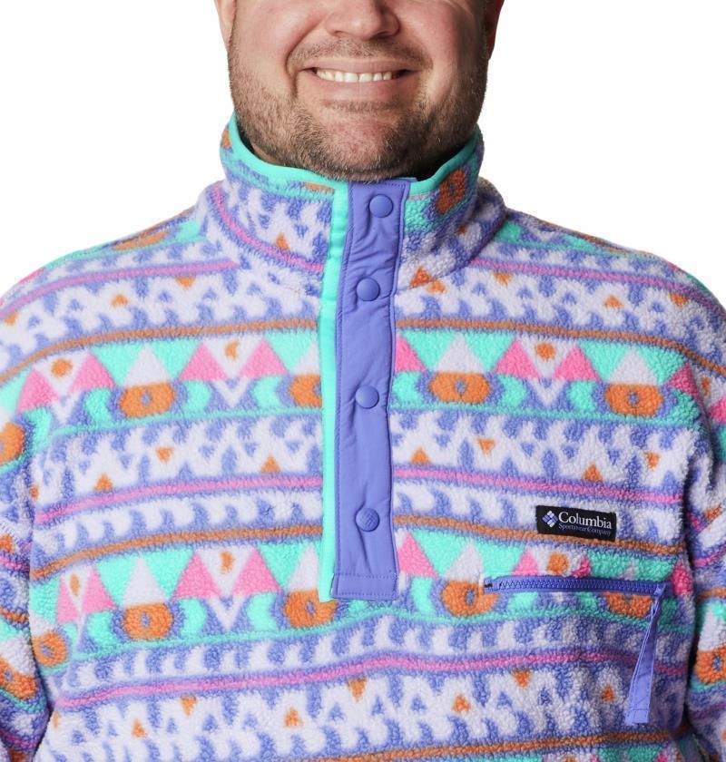 Helvetia Half Snap Fleece - Big - Mens - purple lotus camp blanket 1