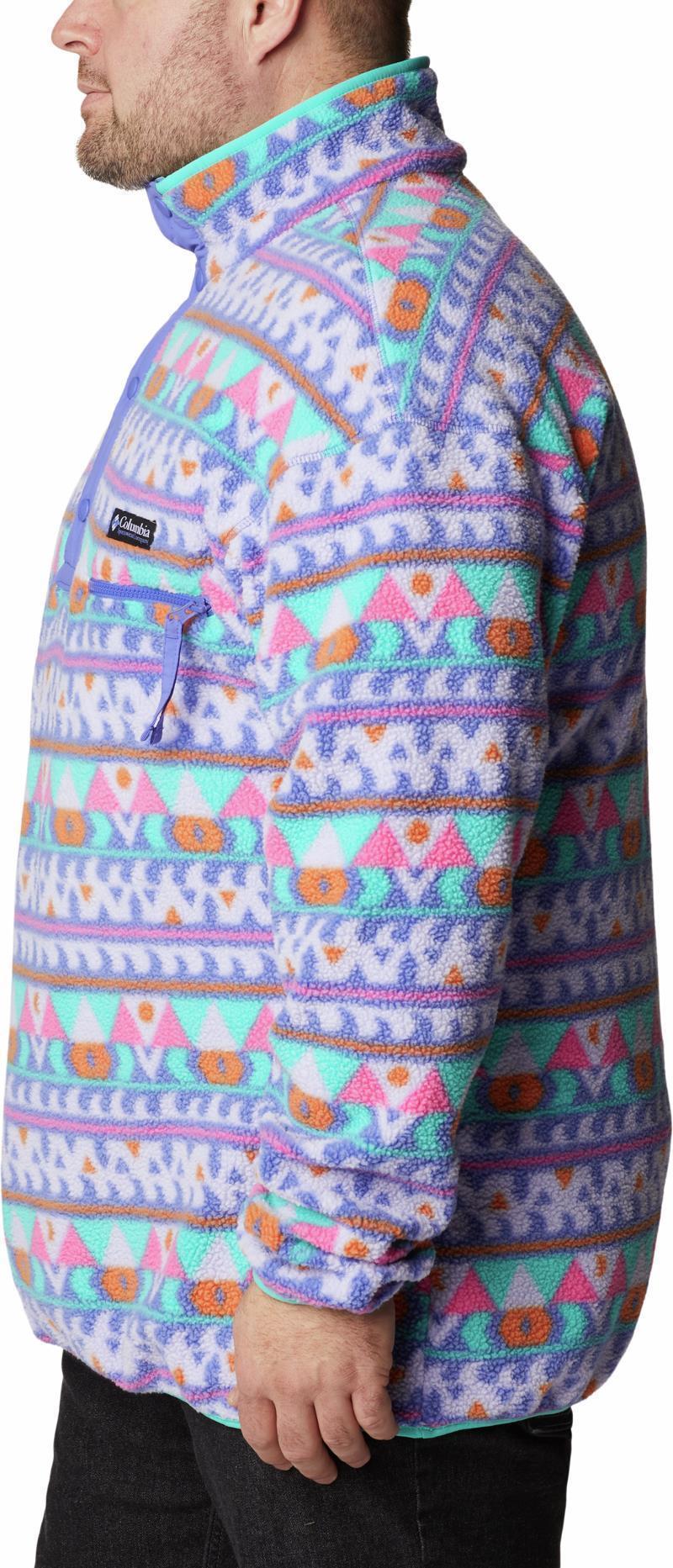 Helvetia Half Snap Fleece - Big - Mens - purple lotus camp blanket 1