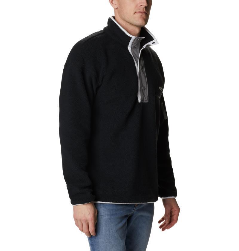 Helvetia Half Snap Fleece - Mens - Black 3