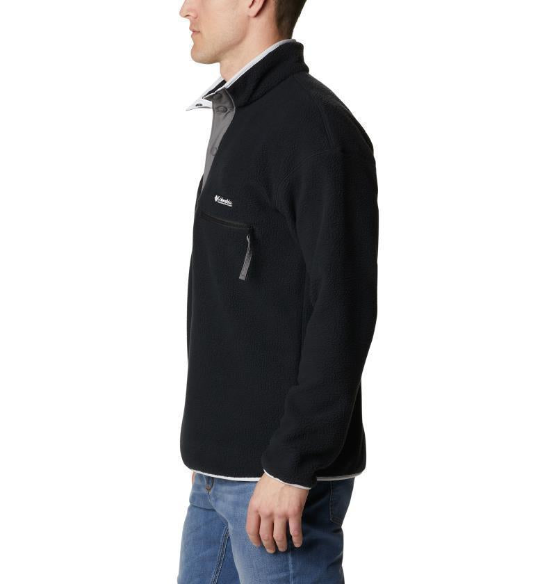 Helvetia Half Snap Fleece - Mens - Black 4