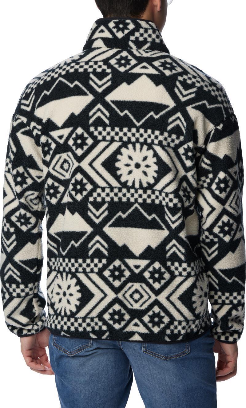 Helvetia Half Snap Fleece - Mens - Black Checkered Peaks Tonal 2