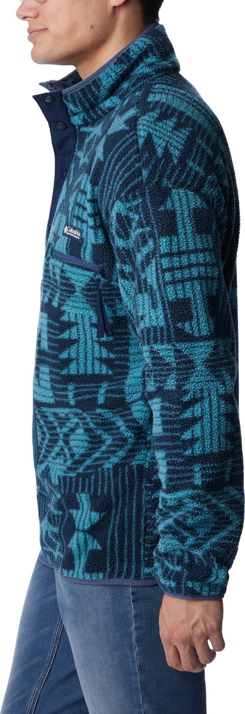 Helvetia Half Snap Fleece - Mens - Collegiate Navy Passages 3