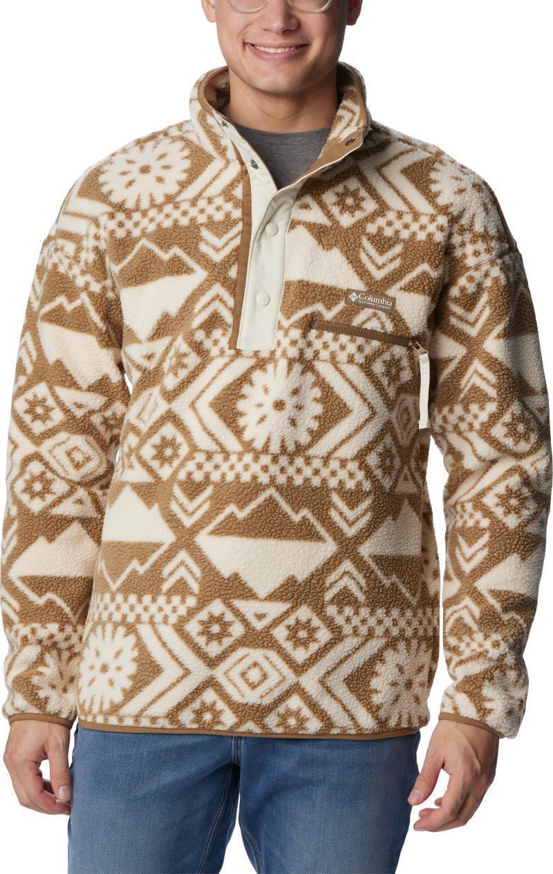 Helvetia Half Snap Fleece - Mens - Delta Checkered Peaks Tonal 1