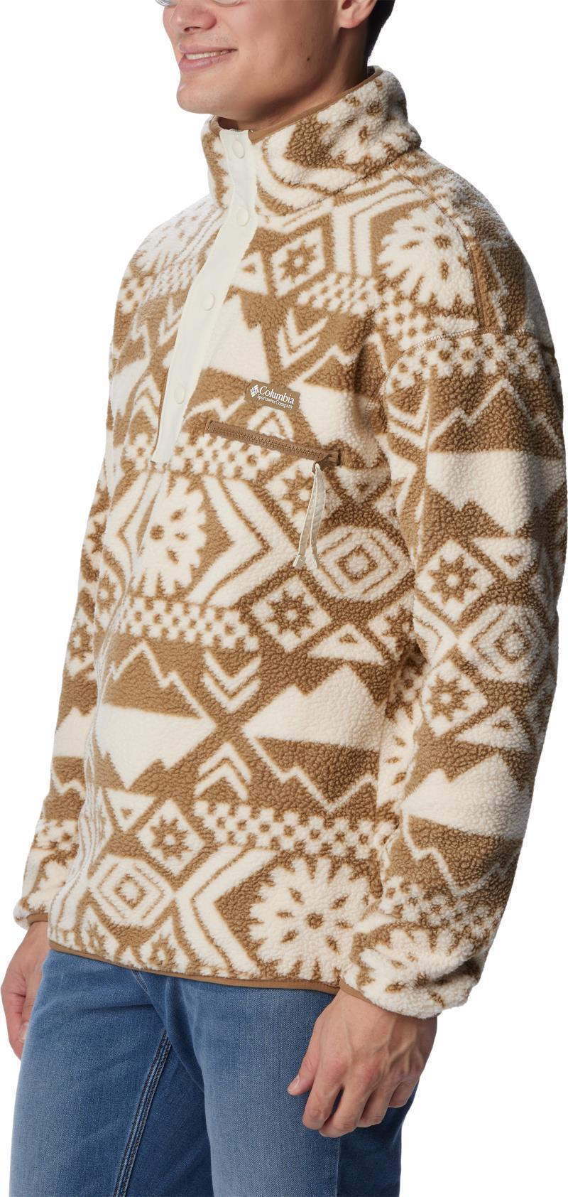 Helvetia Half Snap Fleece - Mens - Delta Checkered Peaks Tonal 3