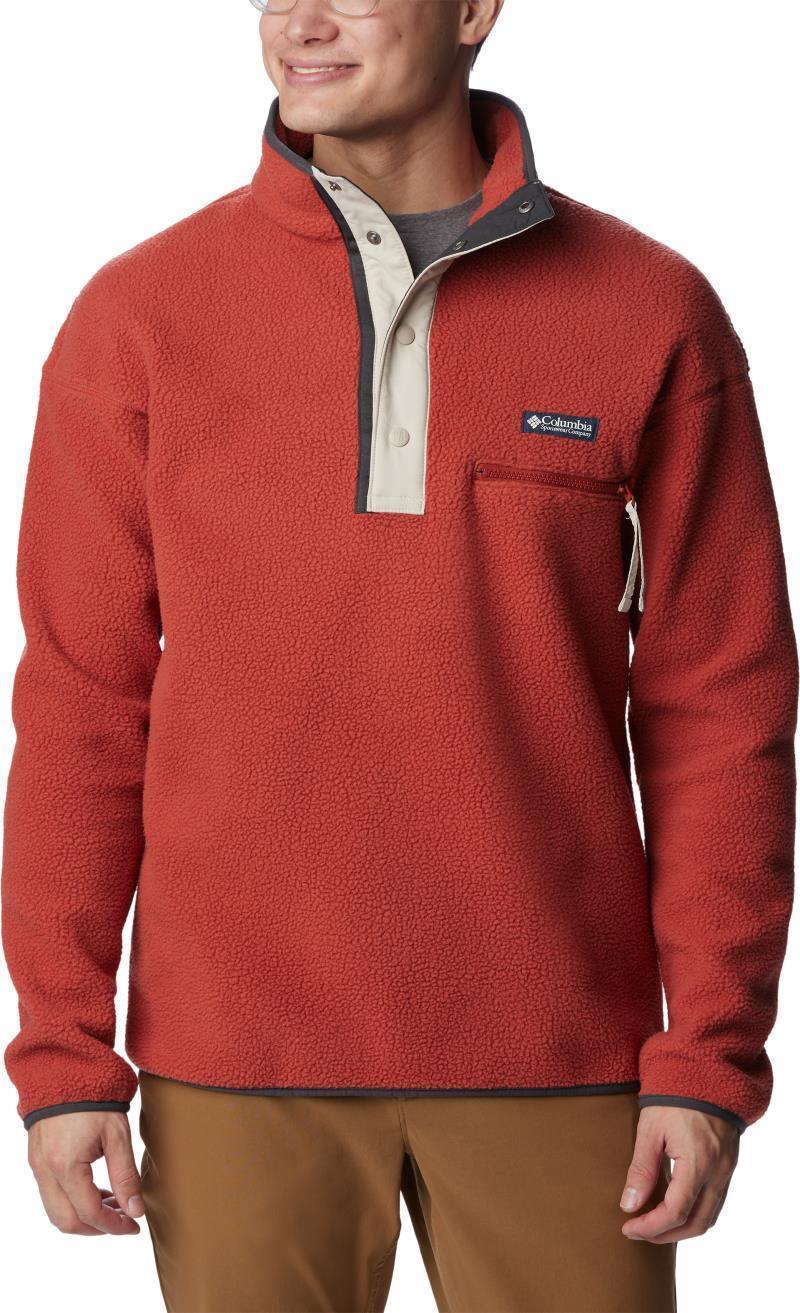 Helvetia Half Snap Fleece - Mens - Warp Red 1