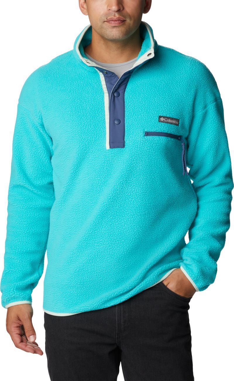 Helvetia Half Snap Fleece - Tall - Mens - Bright Aqua 1