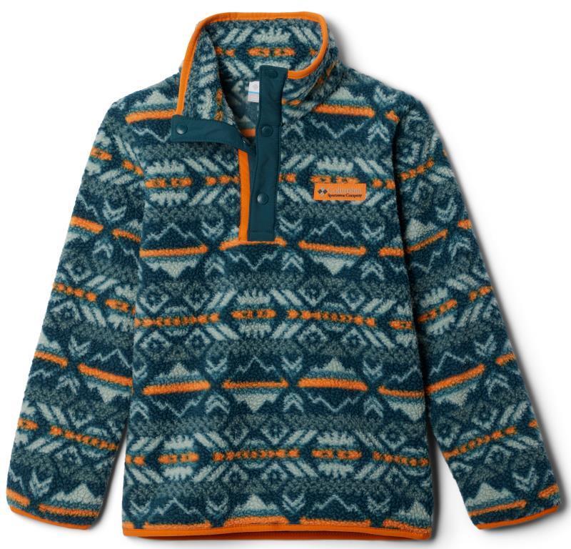 Helvetia Half Snap Fleece - Youth - Night Wave Checkered Peaks / Metal 1