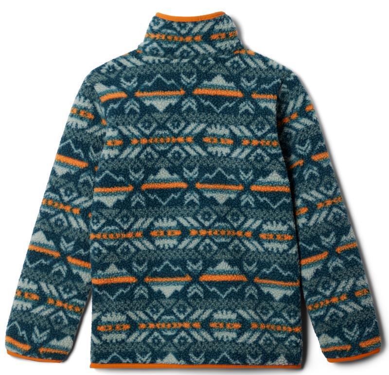 Helvetia Half Snap Fleece - Youth - Night Wave Checkered Peaks / Metal 2