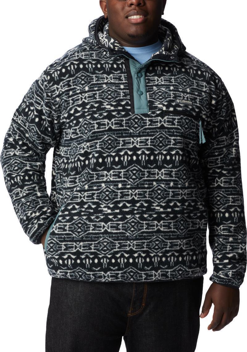 Helvetia Hoodie - Big - Mens - Black Geo Print 1